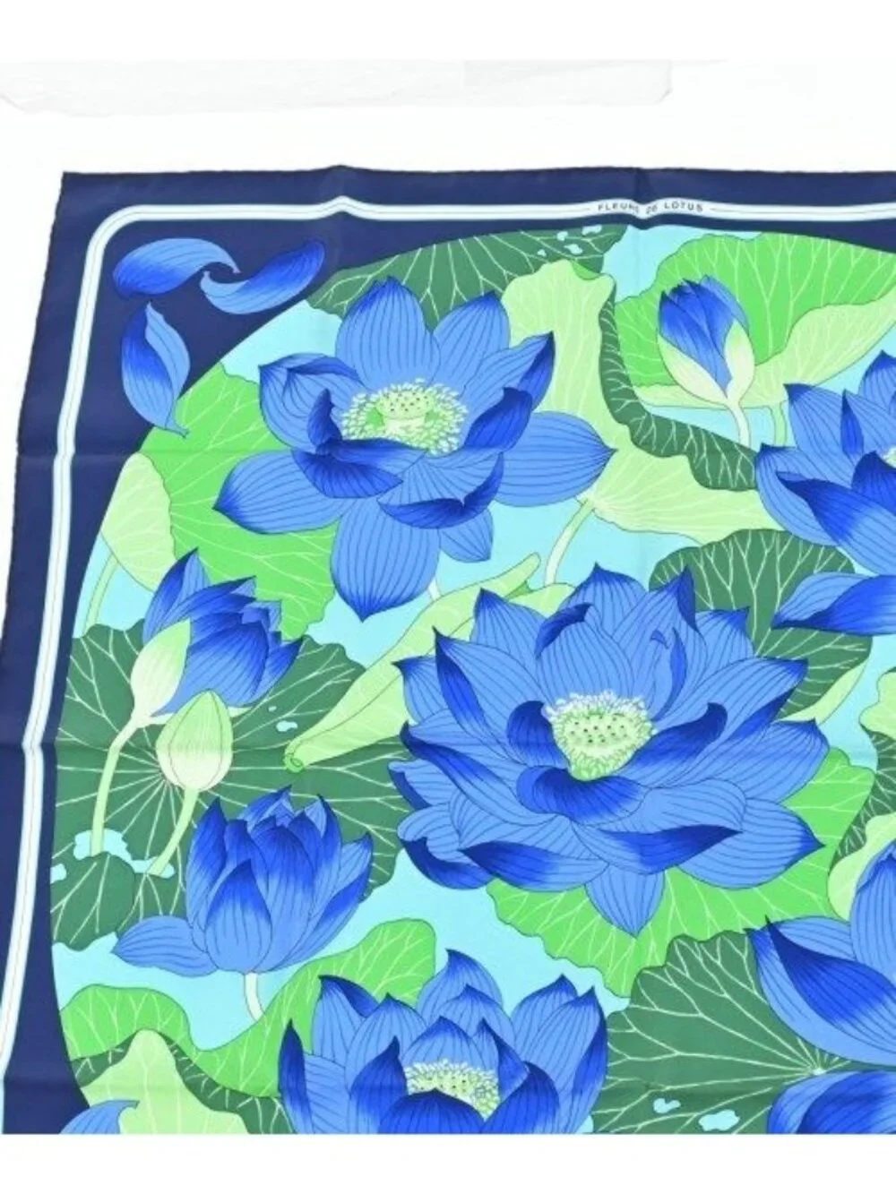 Hermes Bandana Scarf Blue